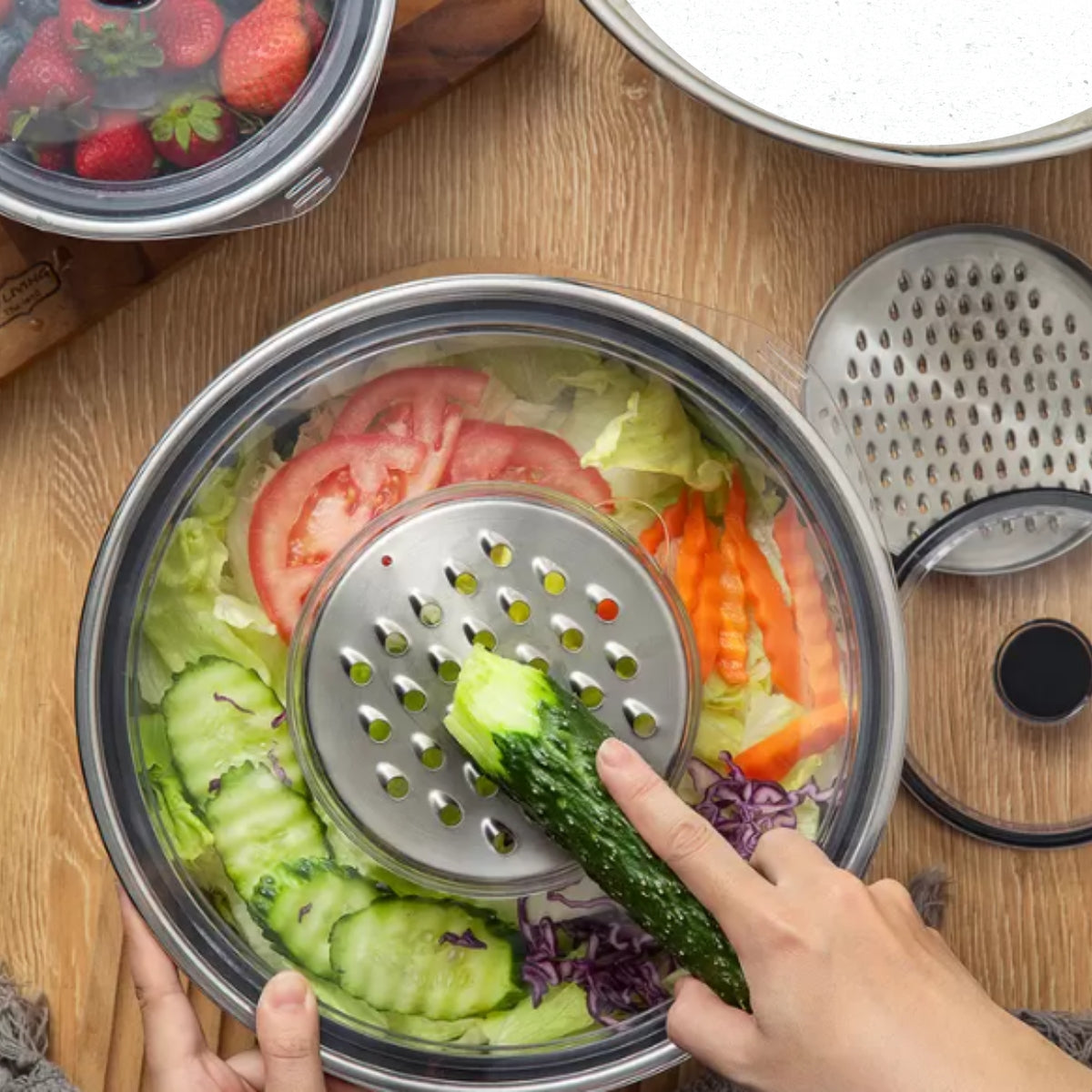 Tazones para Mezclar con Tapas