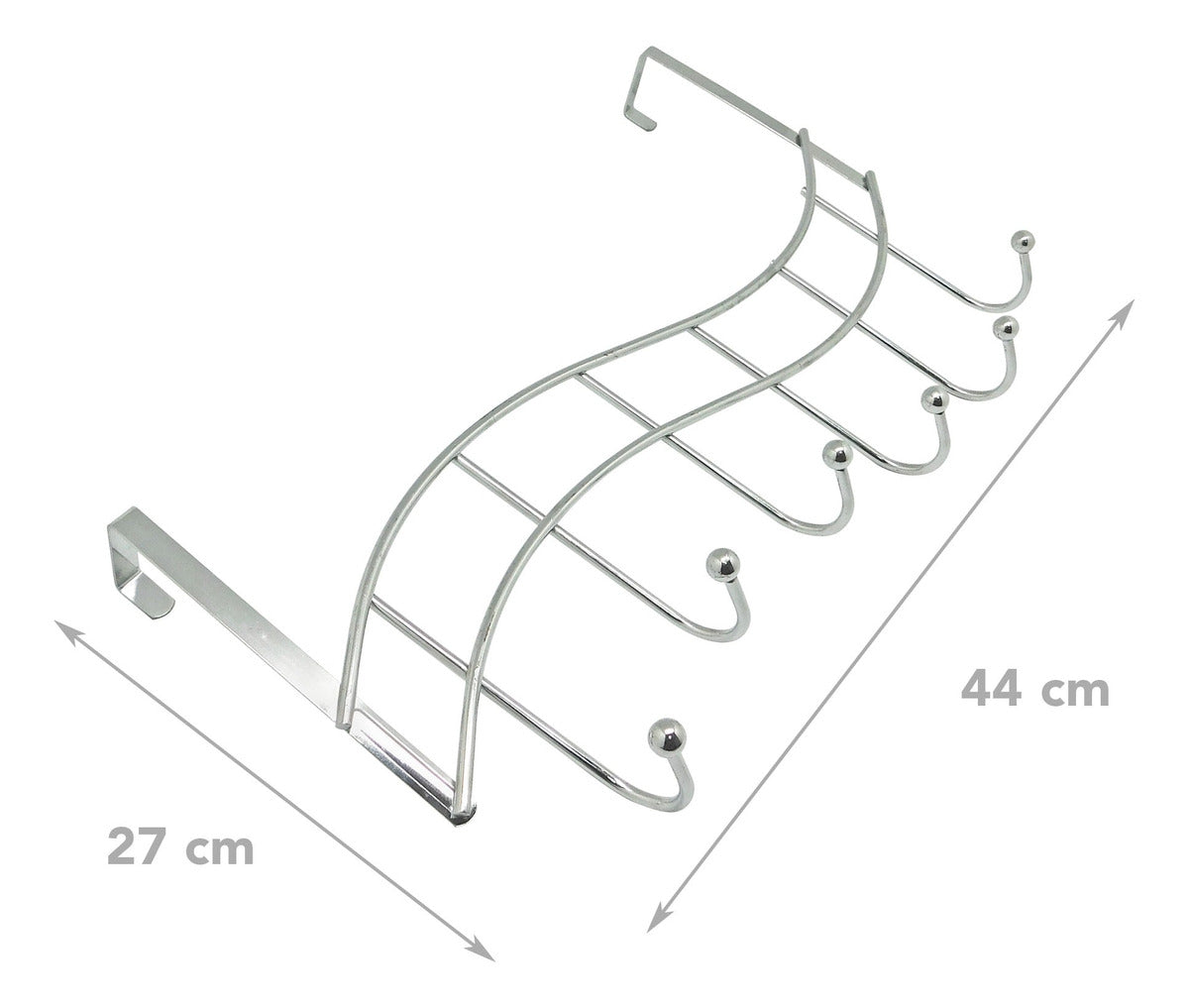 Perchero Para Colgar En Puerta Con 6 Ganchos