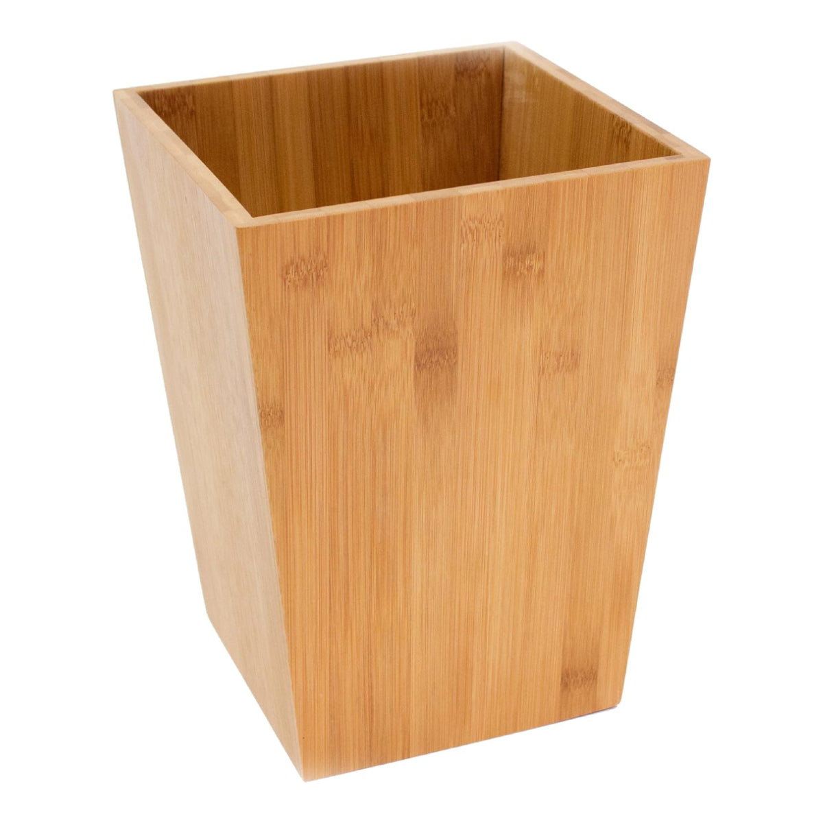 Bote De Basura Cuadrado Bambú