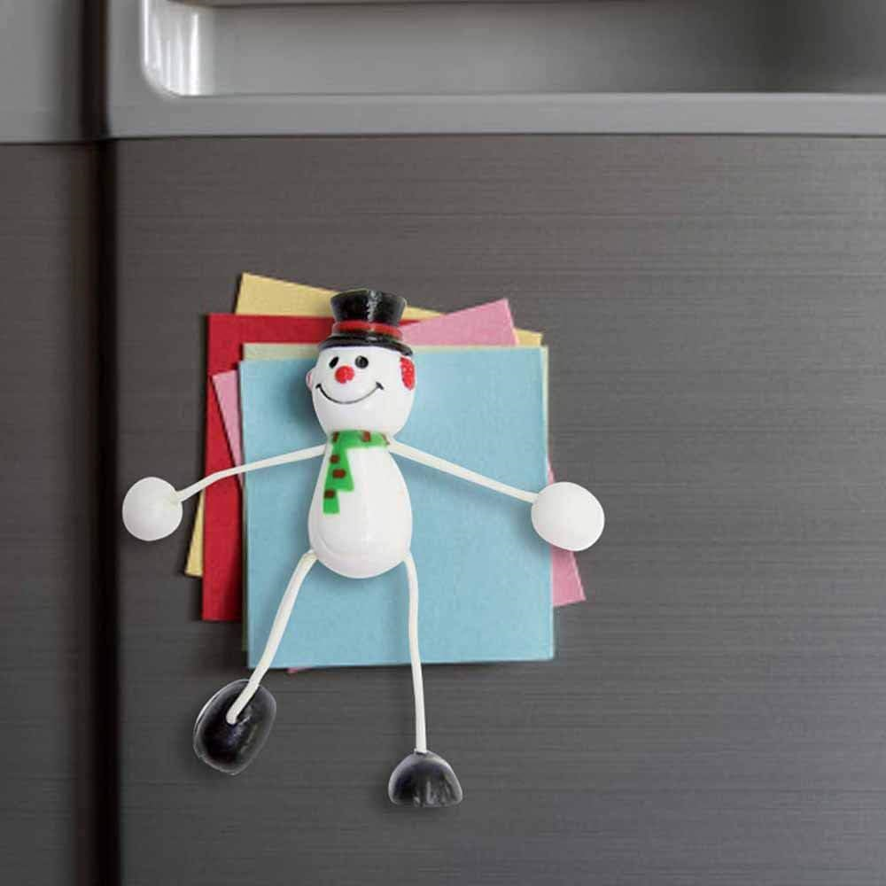 Set de 20 Imanes Navideños para refrigerador Muñeco de nieve