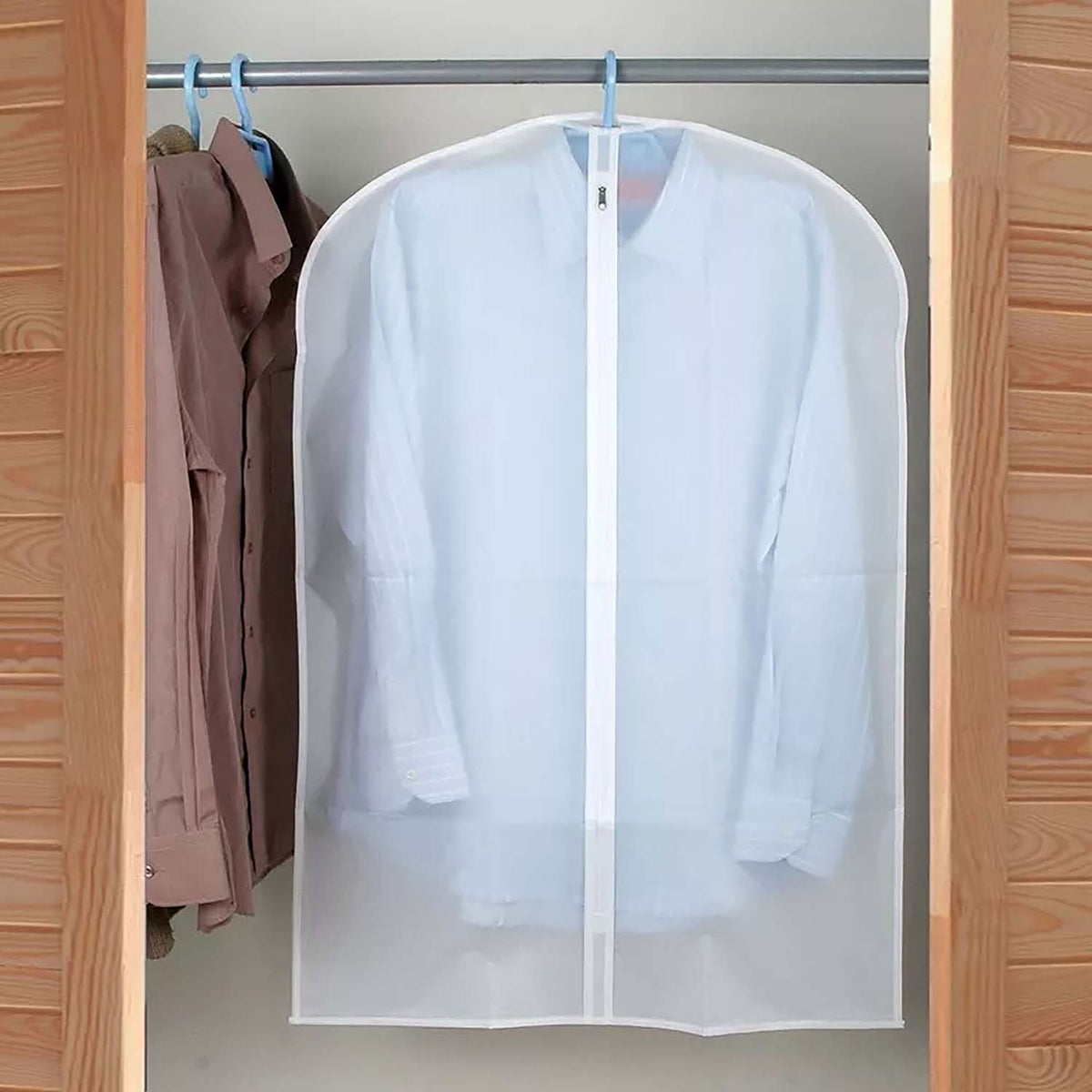 Set de 3 Fundas Cubre Trajes con Cierre y Vista Traslúcida| Good & Good