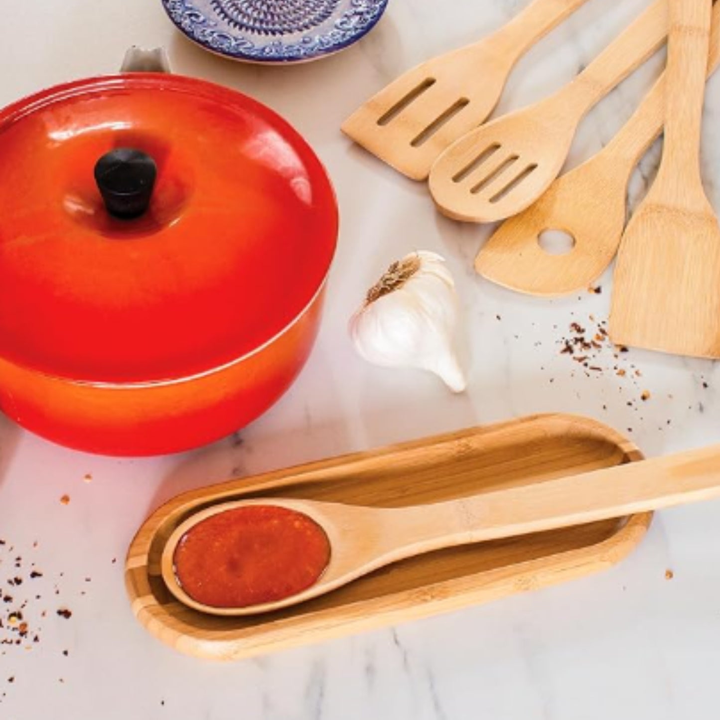 Juego de 6 utensilios de bambú