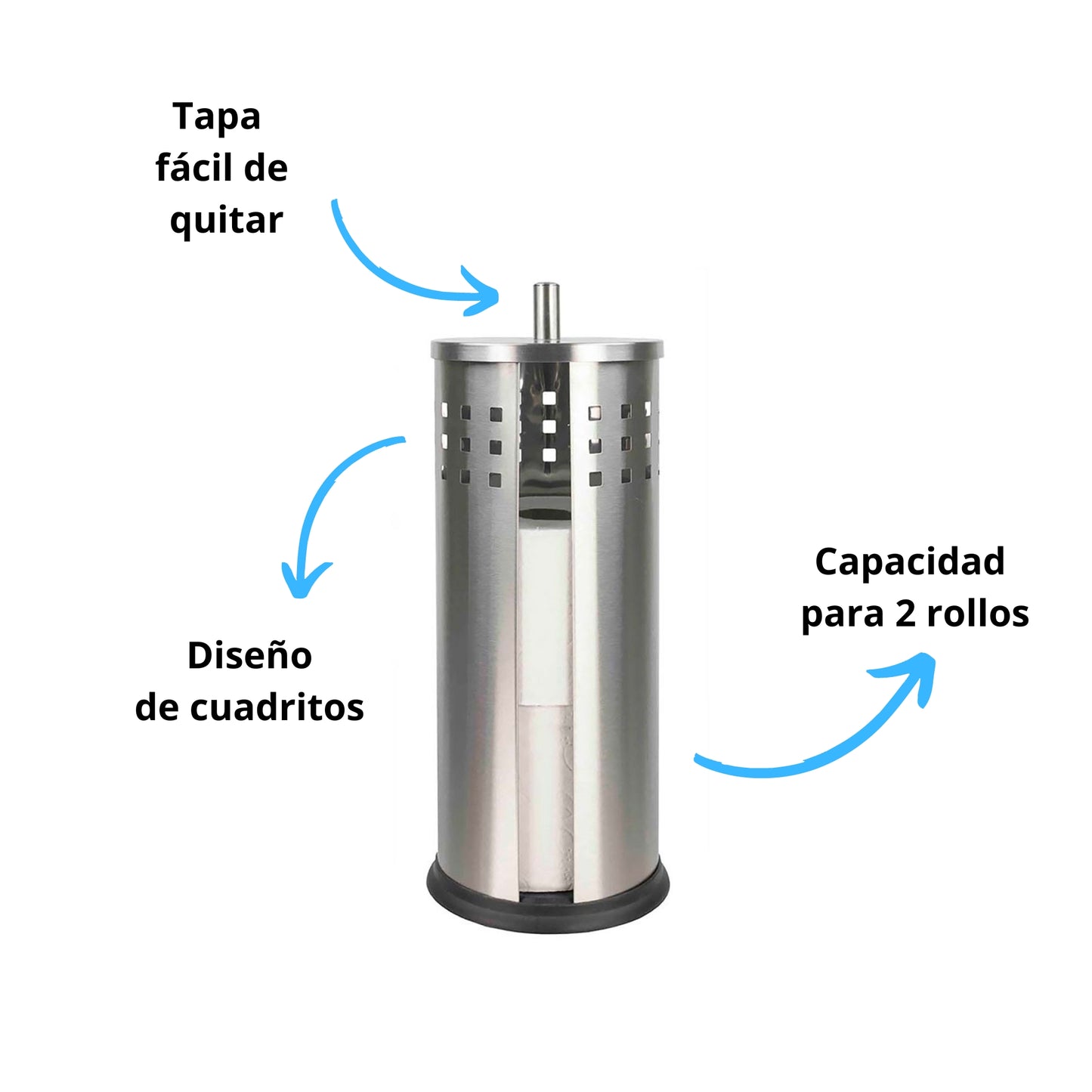 Portarollos y dispensador de papel de higiénico