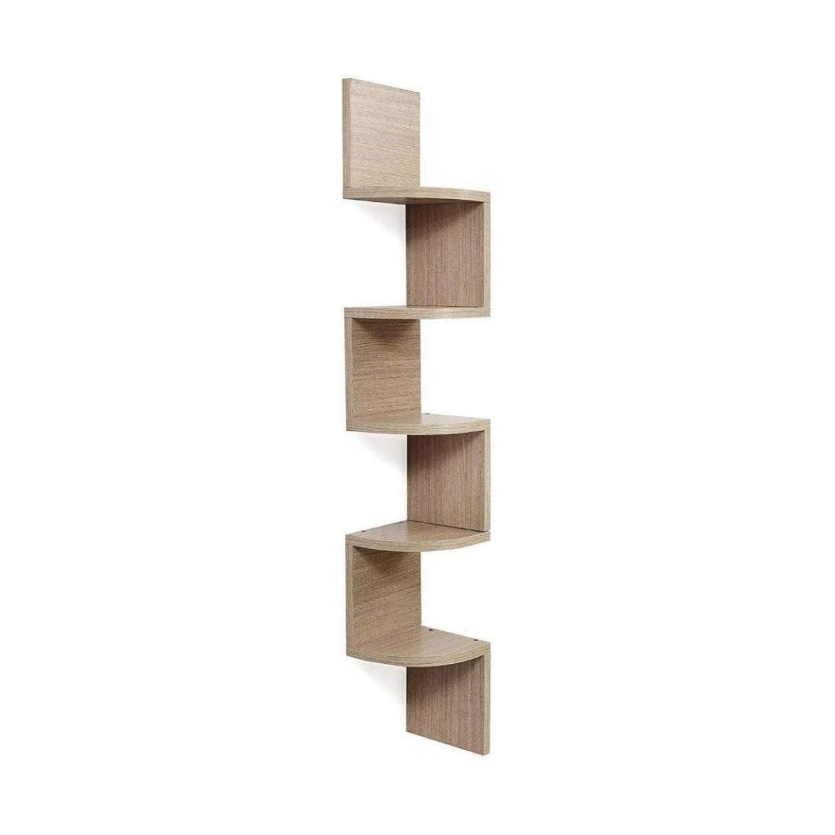 Estante Respisa Esquinero De Pared Zig Zag 5 Niveles