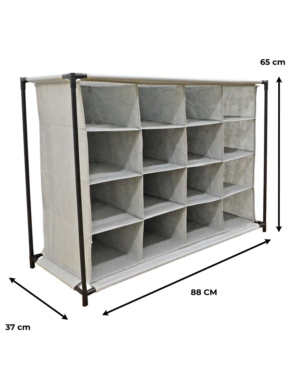 Zapatera Tubular Good & Good para 16 pares de zapatos