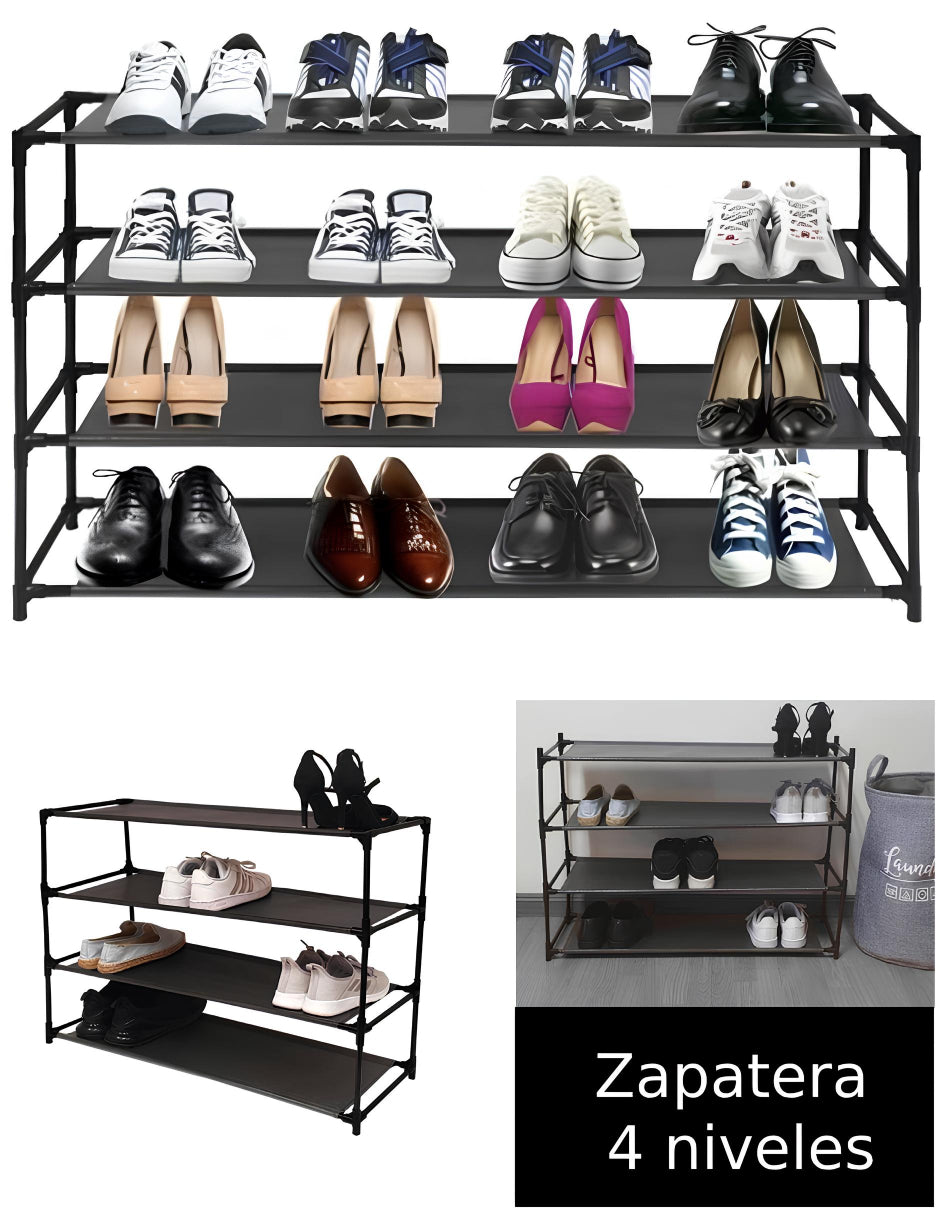 Zapatera Organizadora 4 Niveles para 12 Pares de Zapatos| Good & Good