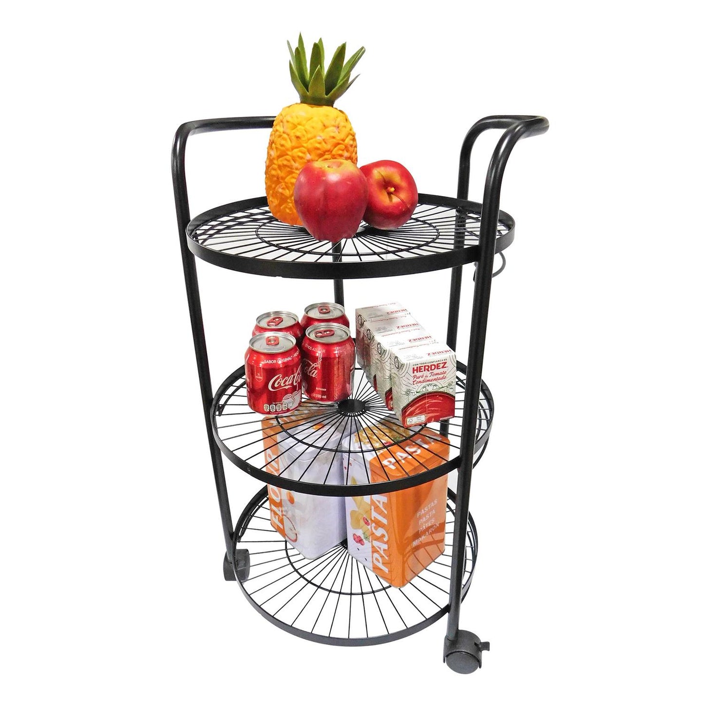 Carrito organizador con agarraderas 3 niveles
