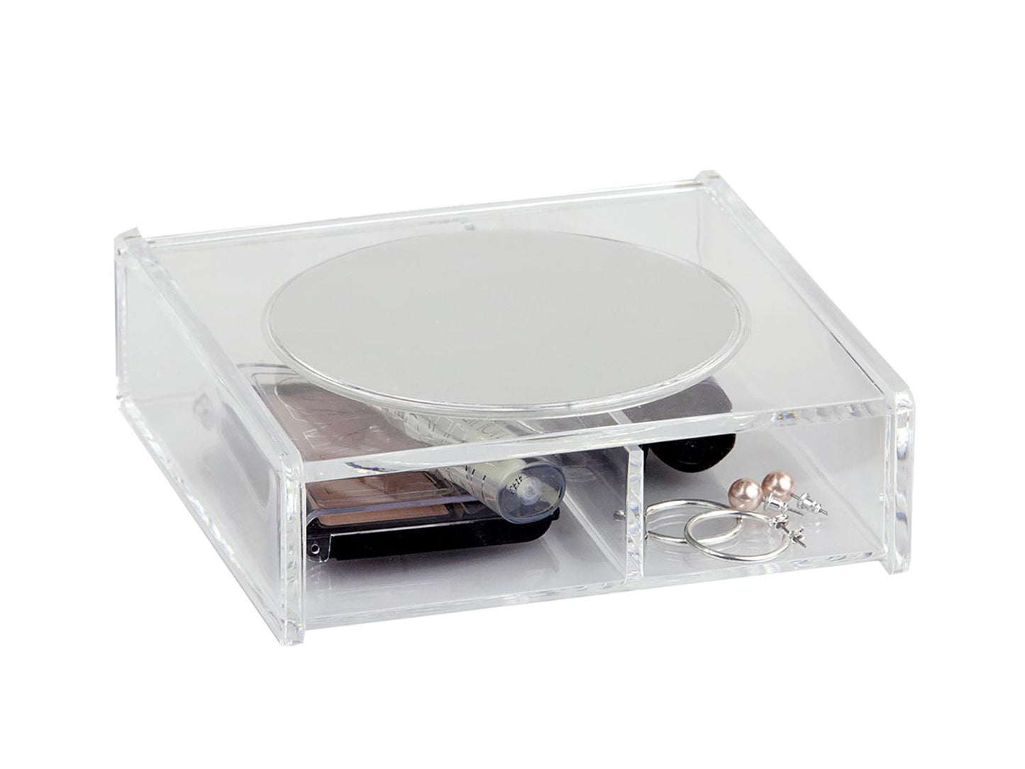 Organizador de maquillaje con espejo