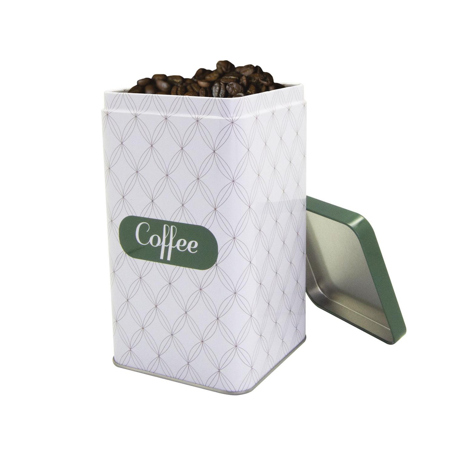 Recipiente de lata con tapa "Coffee"