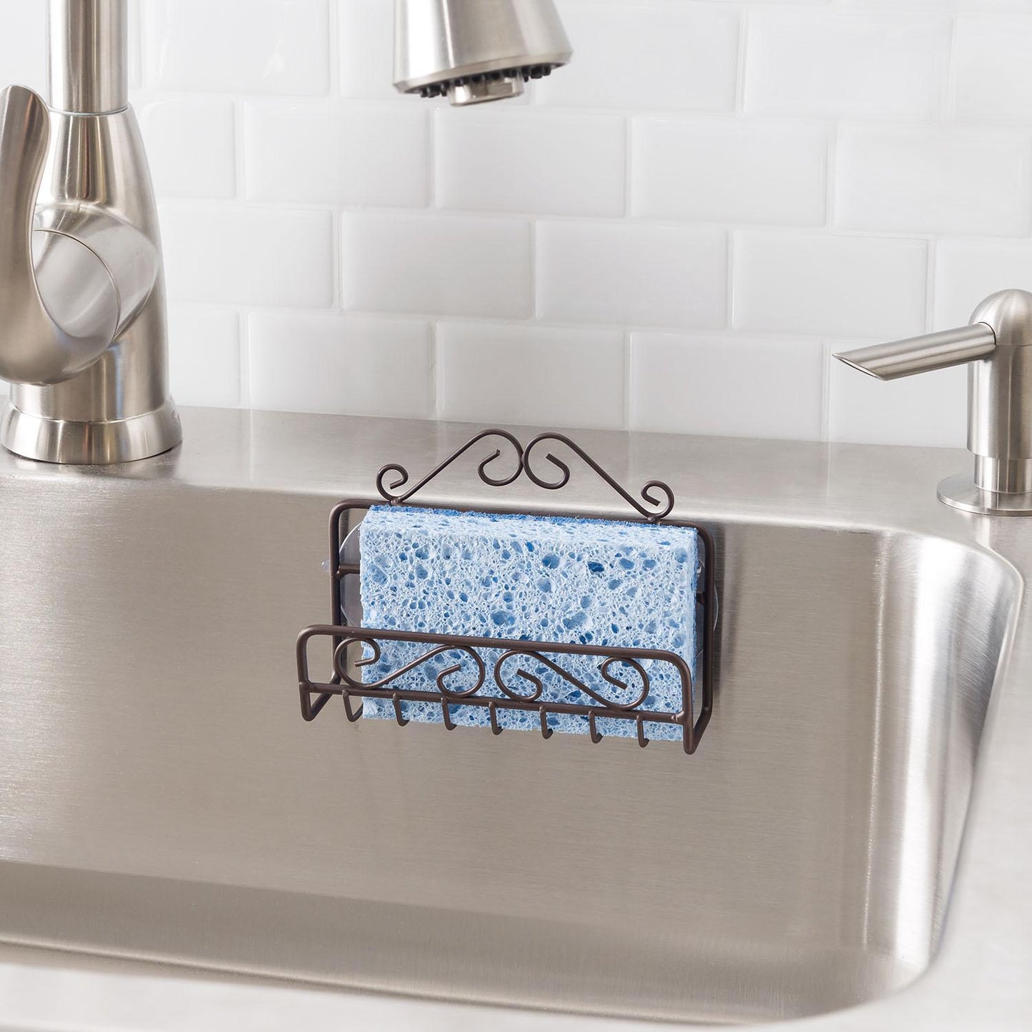 Porta esponja de acero inoxidable