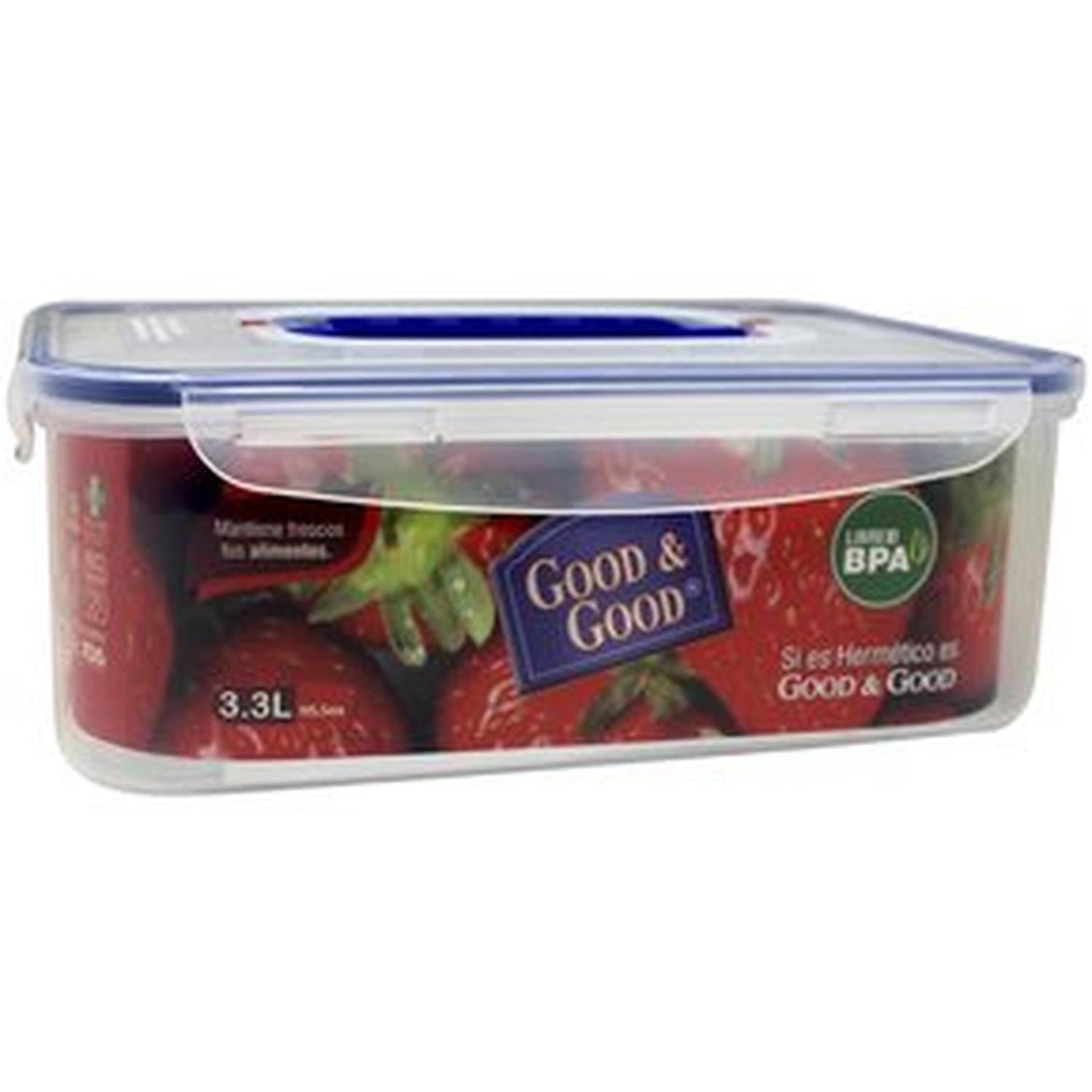 Recipiente con tapa hermética con asa 3.2L