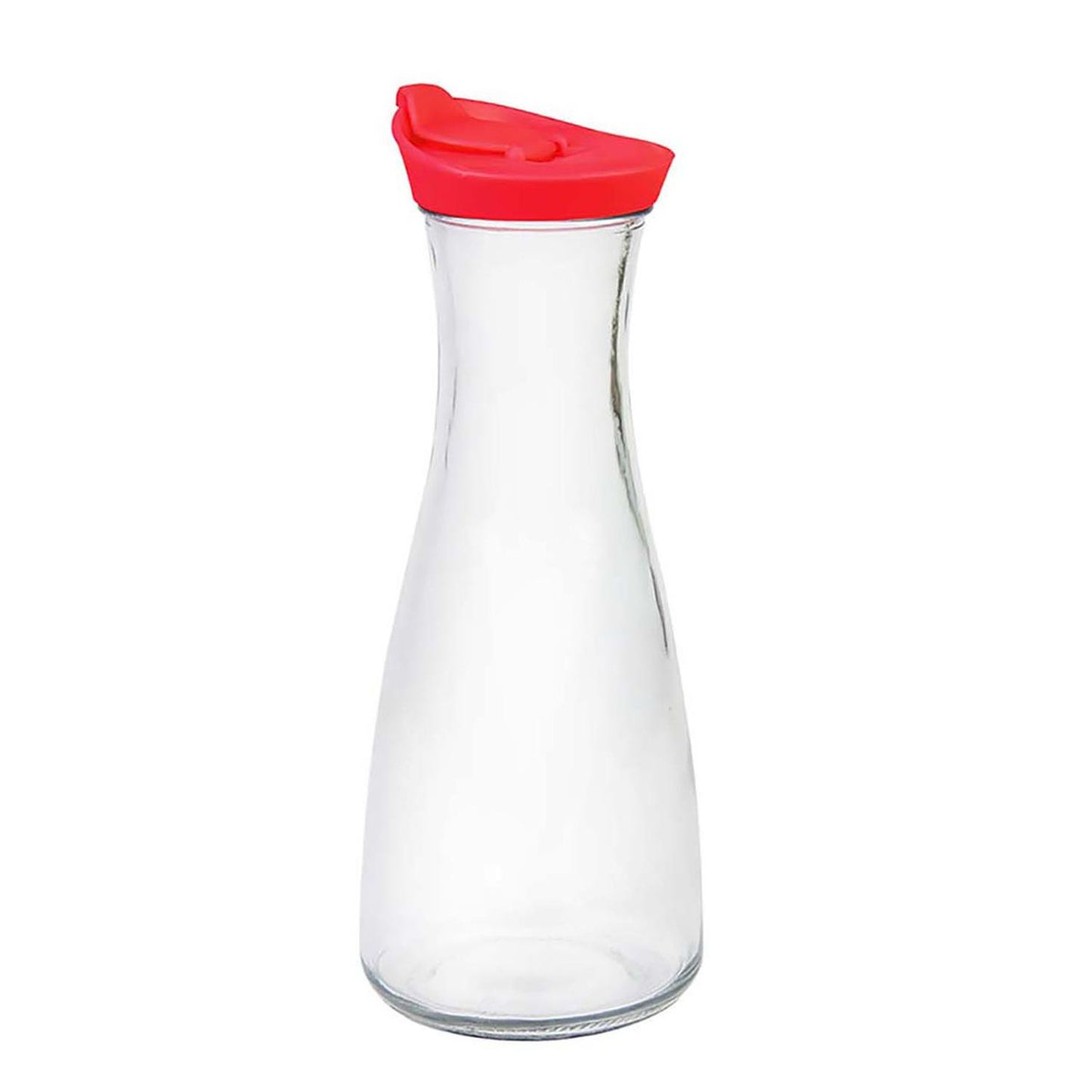 Jarra de Vidrio con tapa roja 900 ml