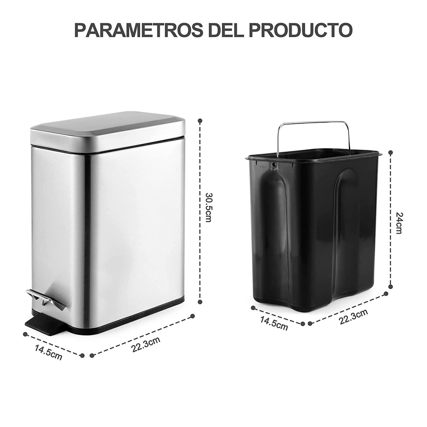 Bote de Basura con Pedal 5 L