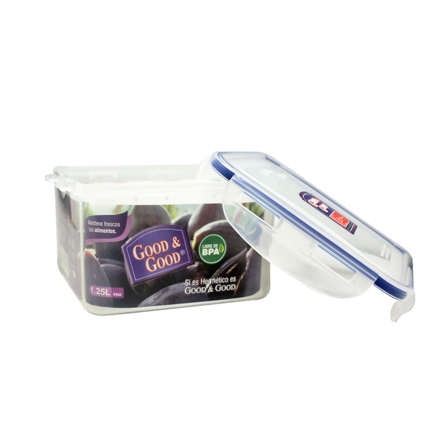 Recipiente con tapa hermética 1.25L