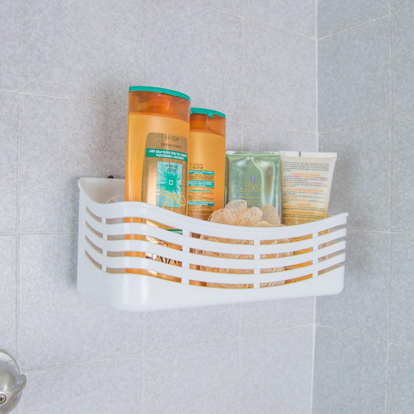 Canasta organizadora de baño grande