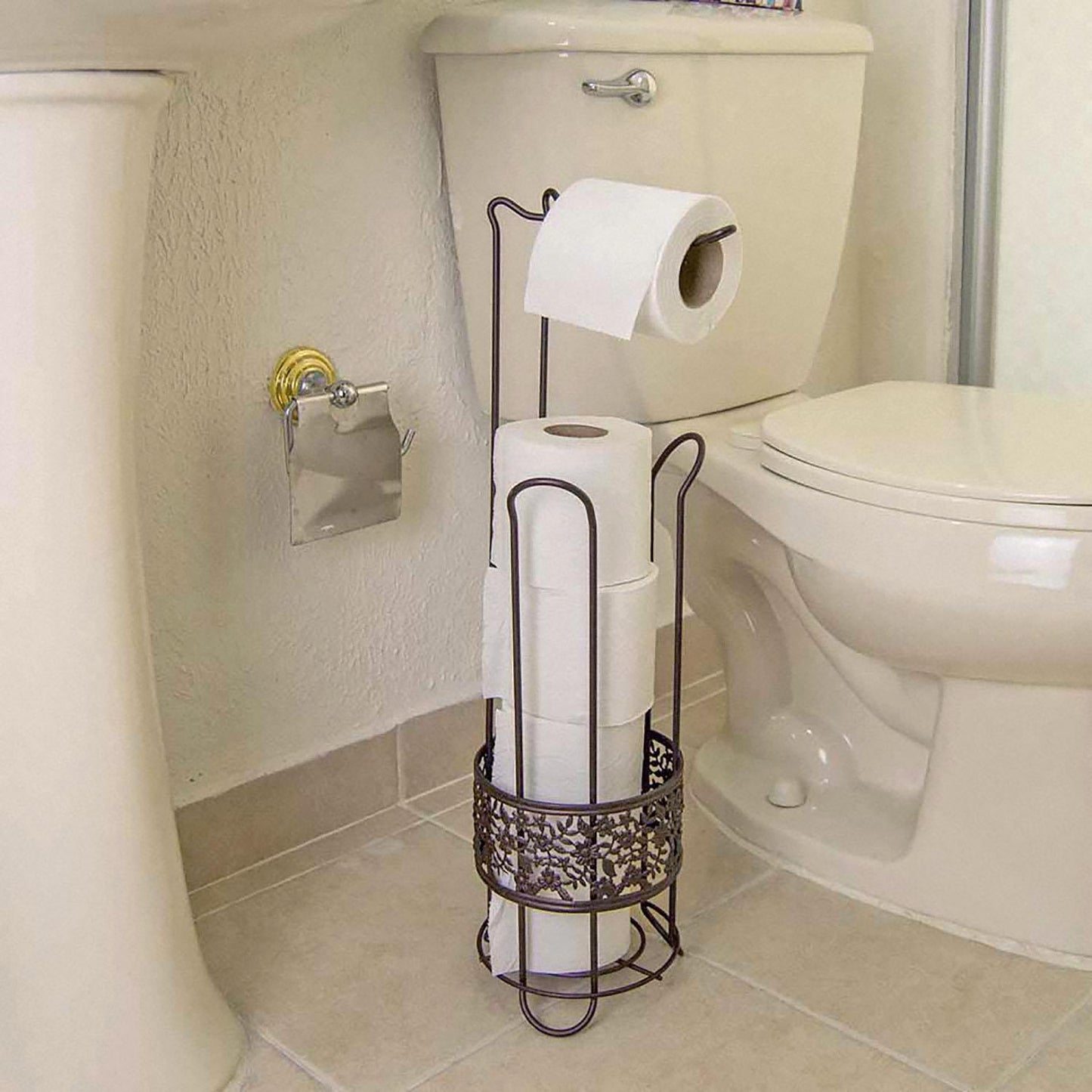 Portarollos y dispensador de papel de higiénico