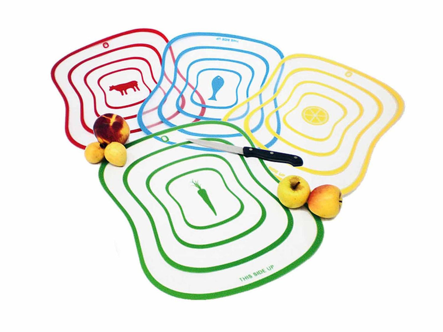 Set de 4 tablas de cocina para picar