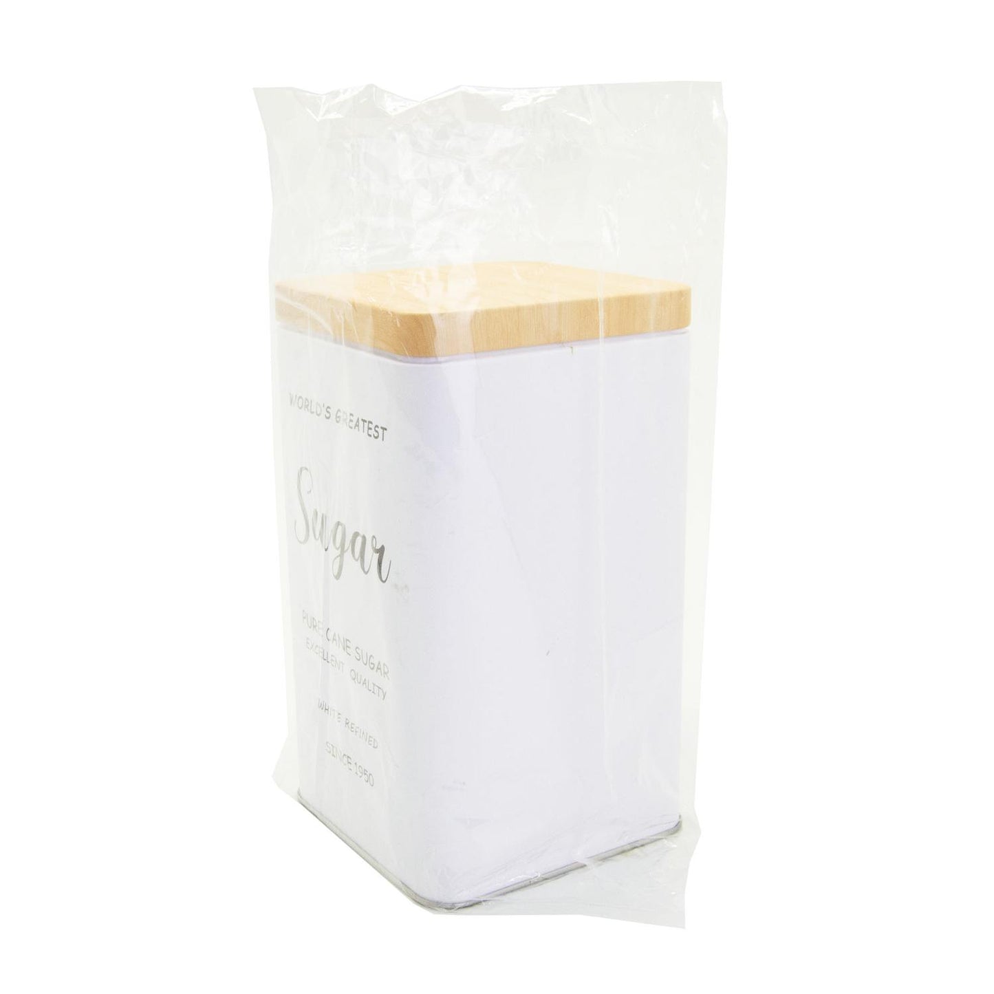 Recipiente de lata con tapa rectangular "Sugar" 1 L
