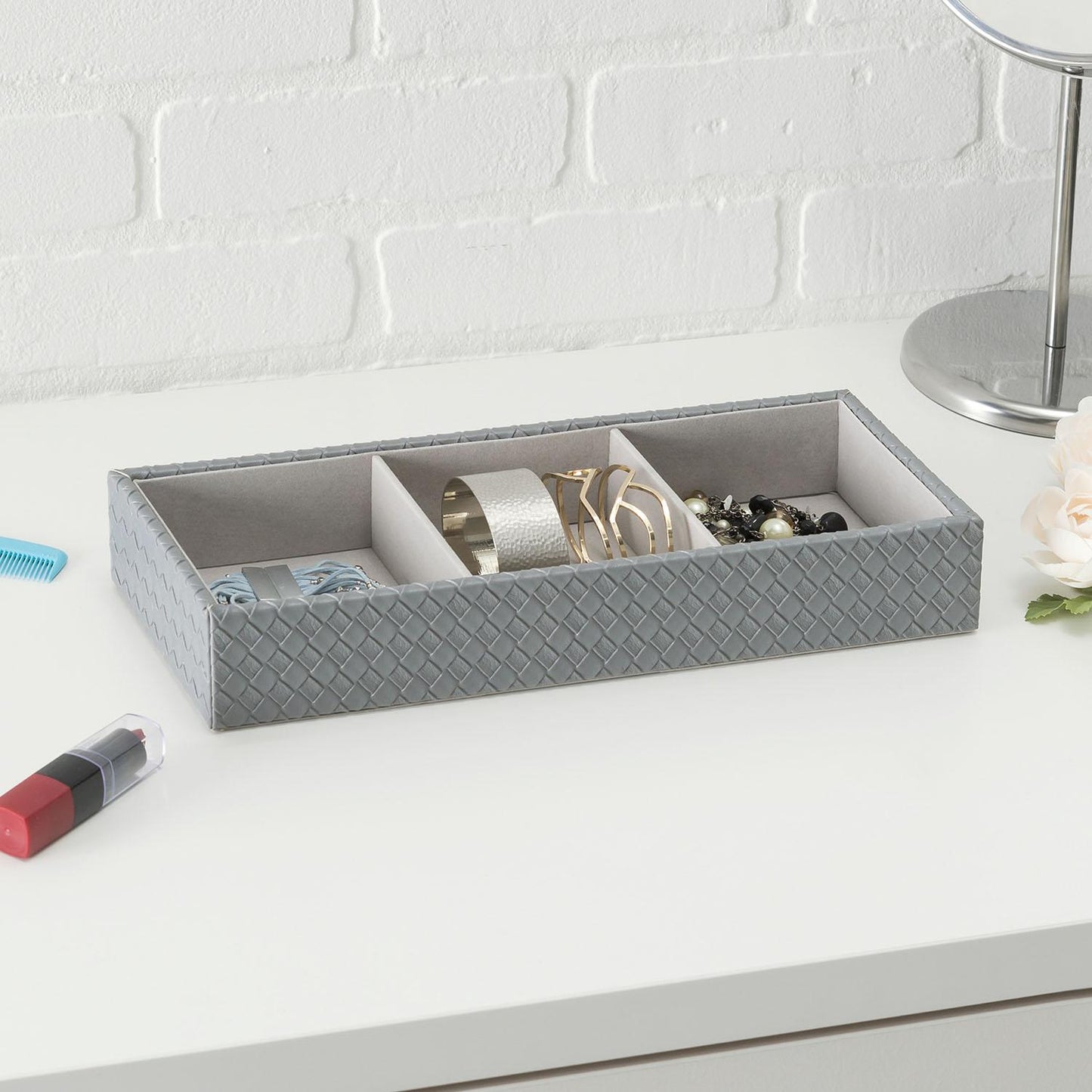 Joyero con 3 divisiones