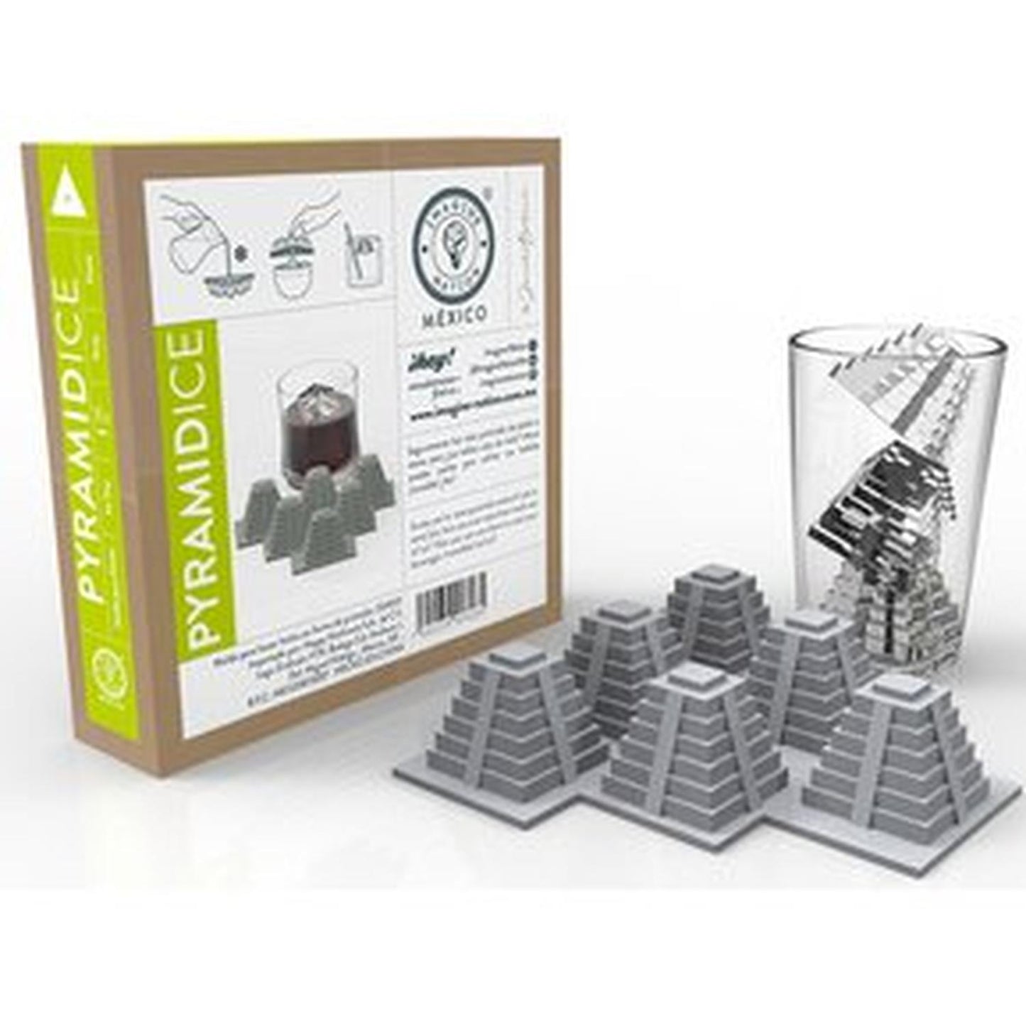 Imagine-Nation "Pyramid Ice" Molde de silicón para hielo