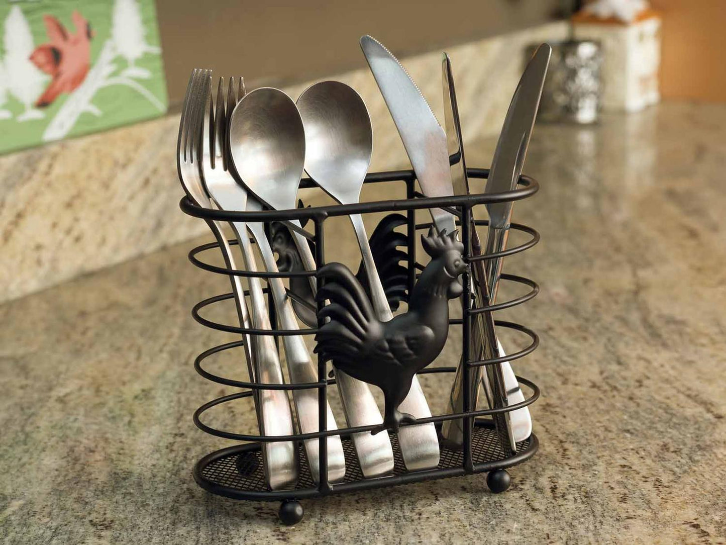 Porta utensilios con diseño de Gallo