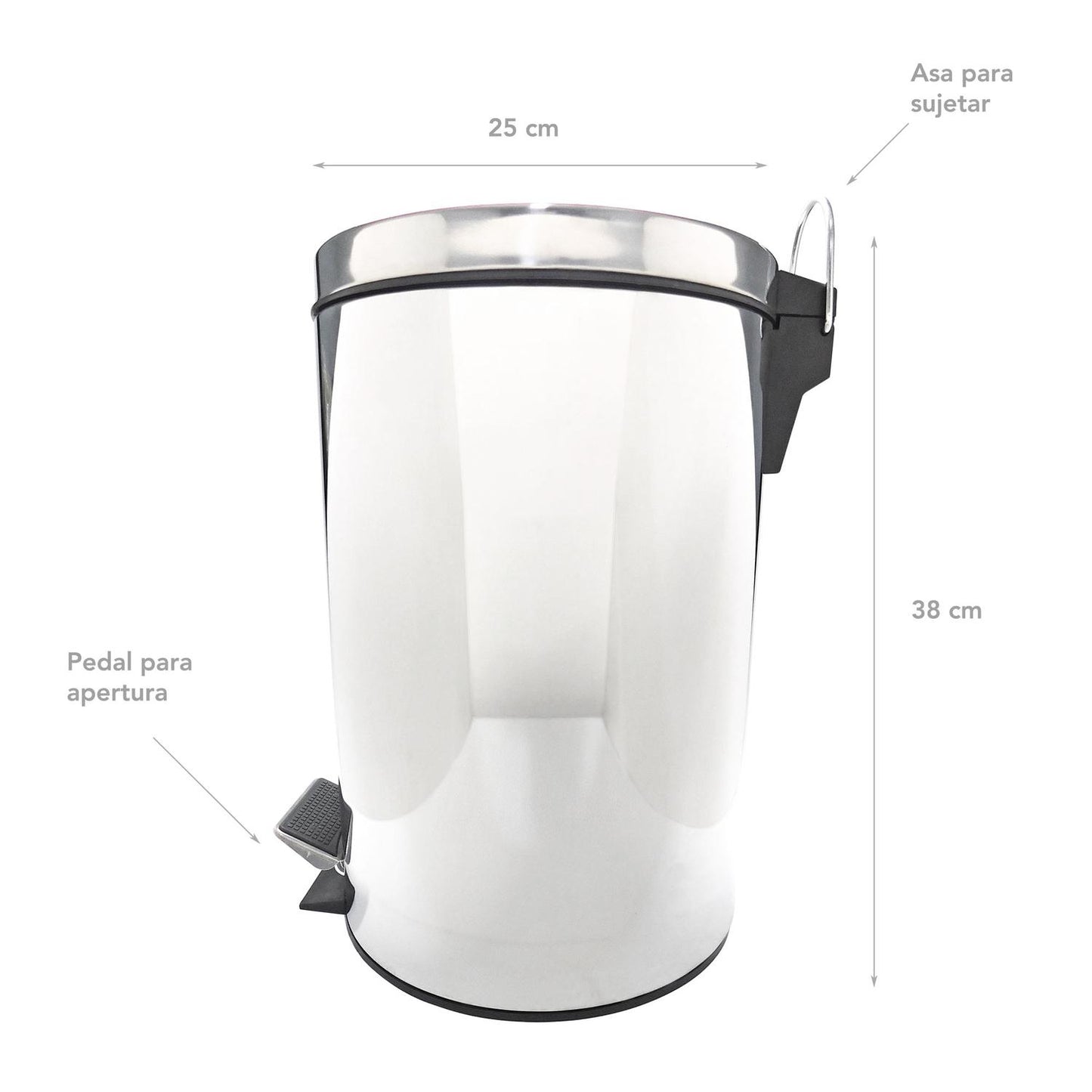 Bote de basura con pedal 12 L