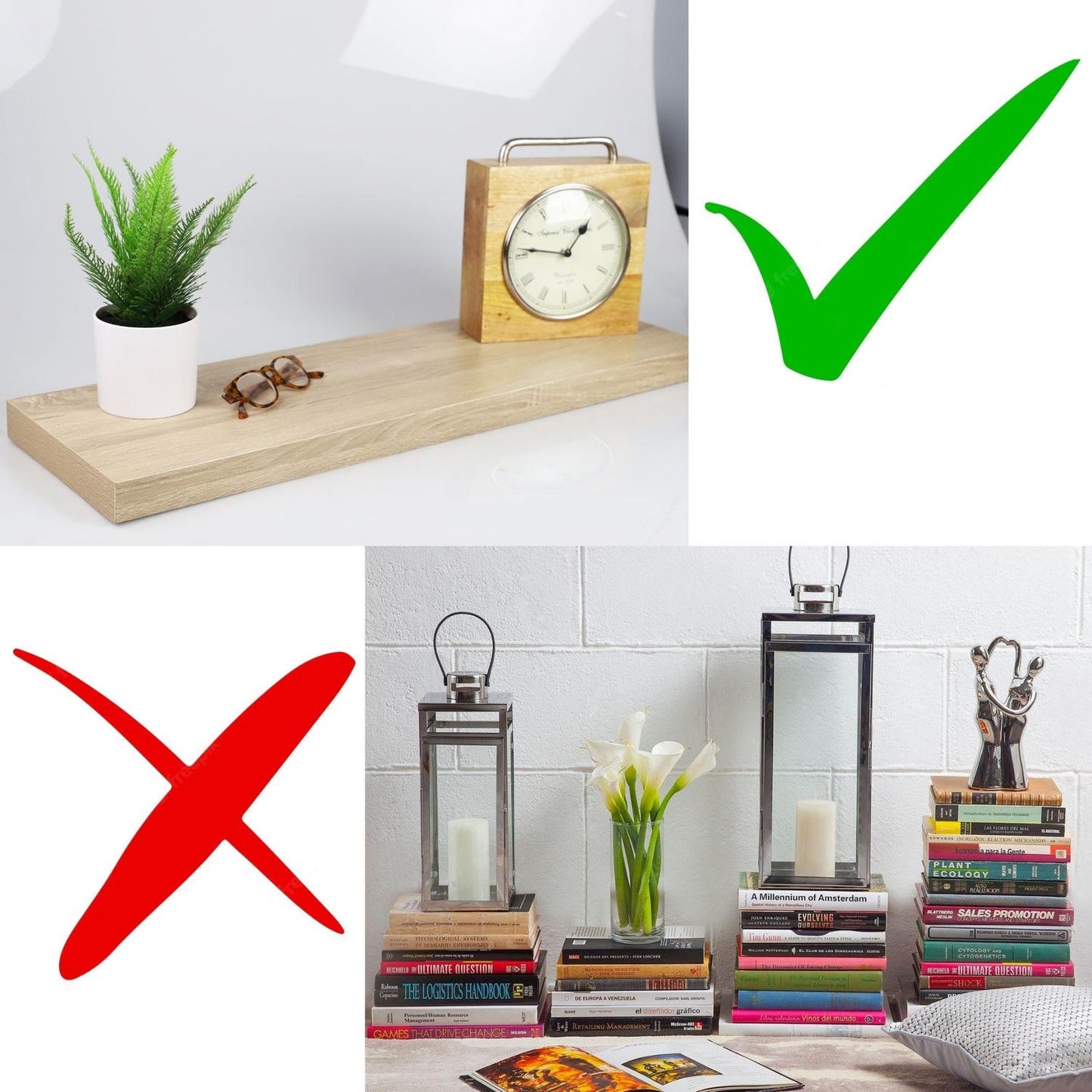 Repisa flotante minimalista Roble