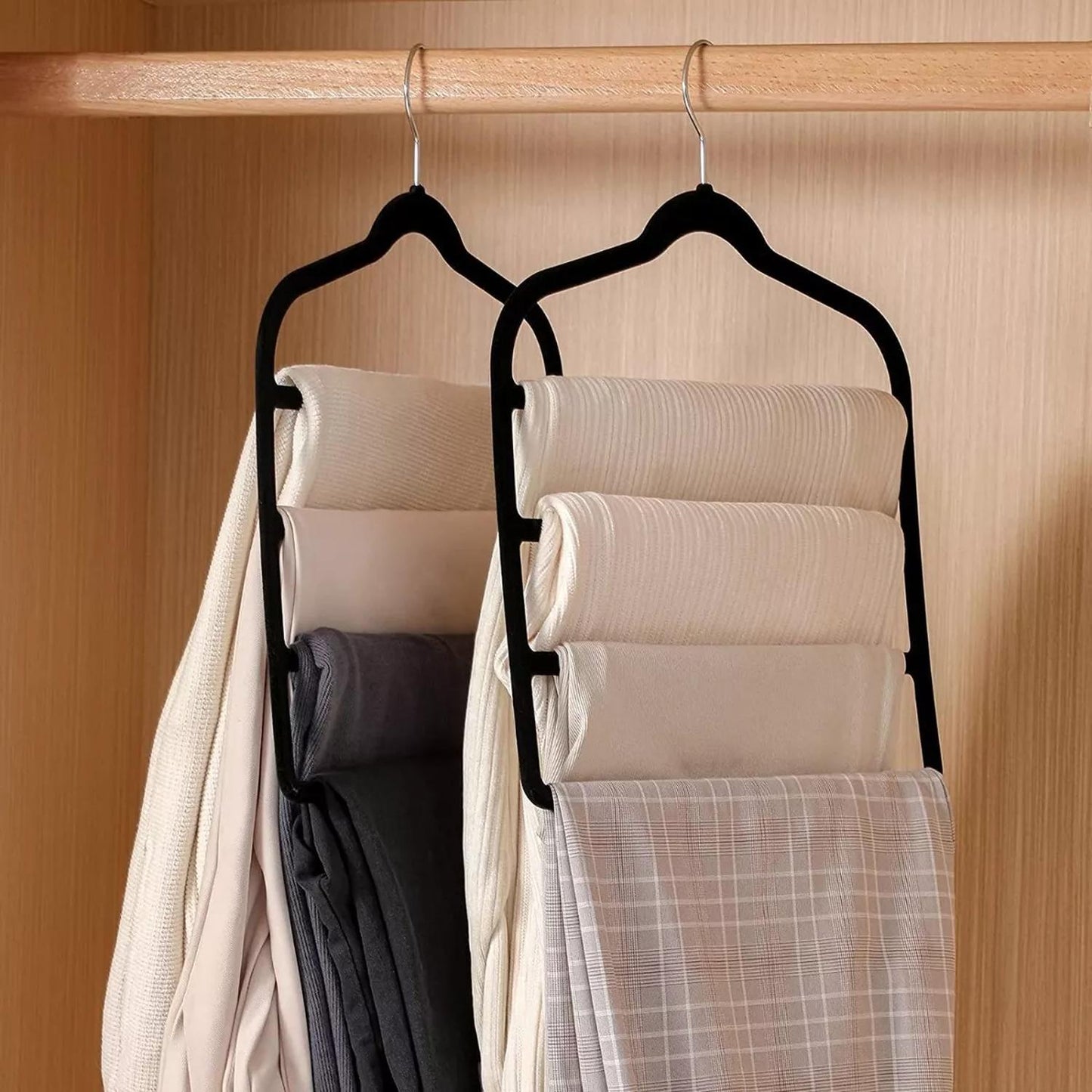 Set de 3 Ganchos para Pantalón de Terciopelo