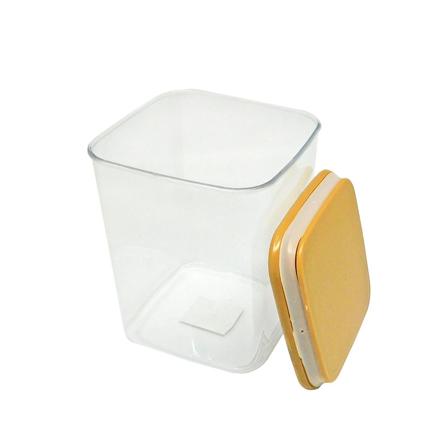 Recipiente de plástico con tapa hermética de bambú 1.7 L