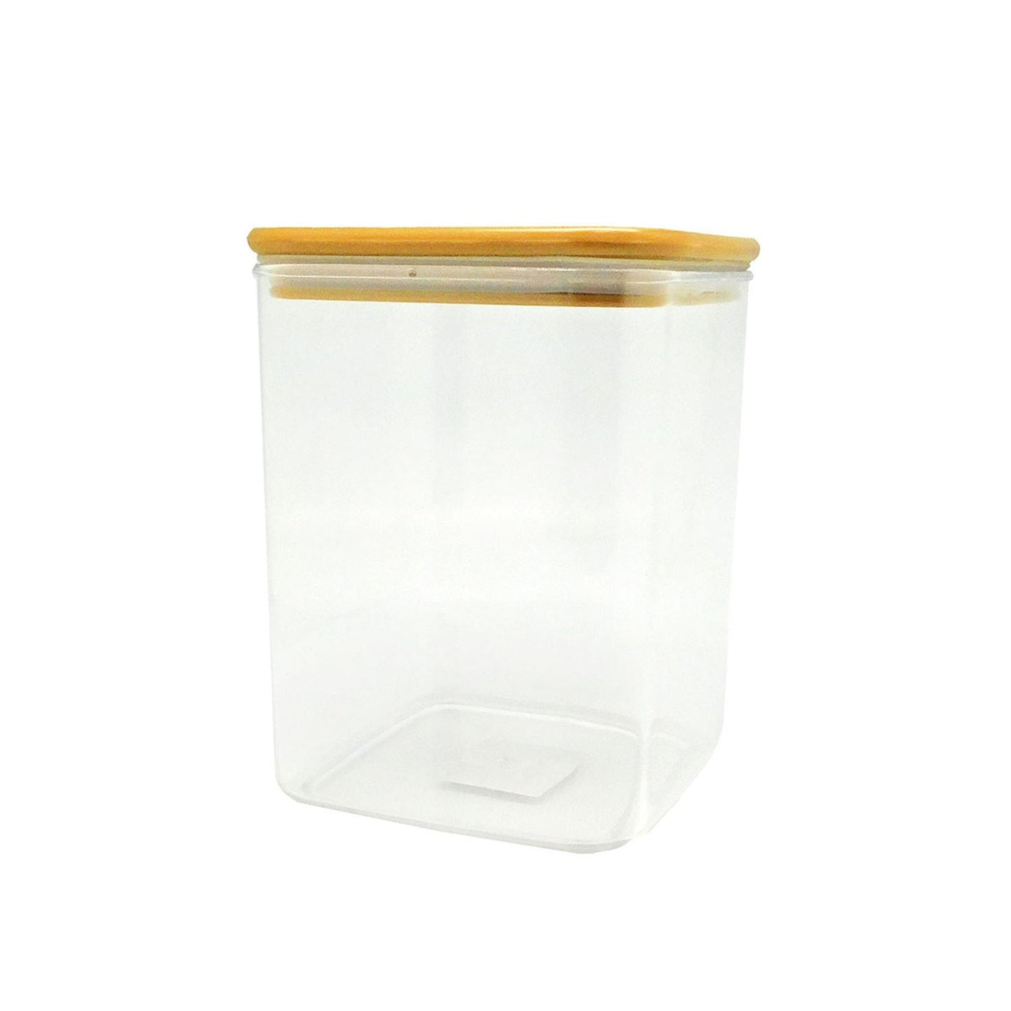 Recipiente de plástico con tapa hermética de bambú 1.7 L