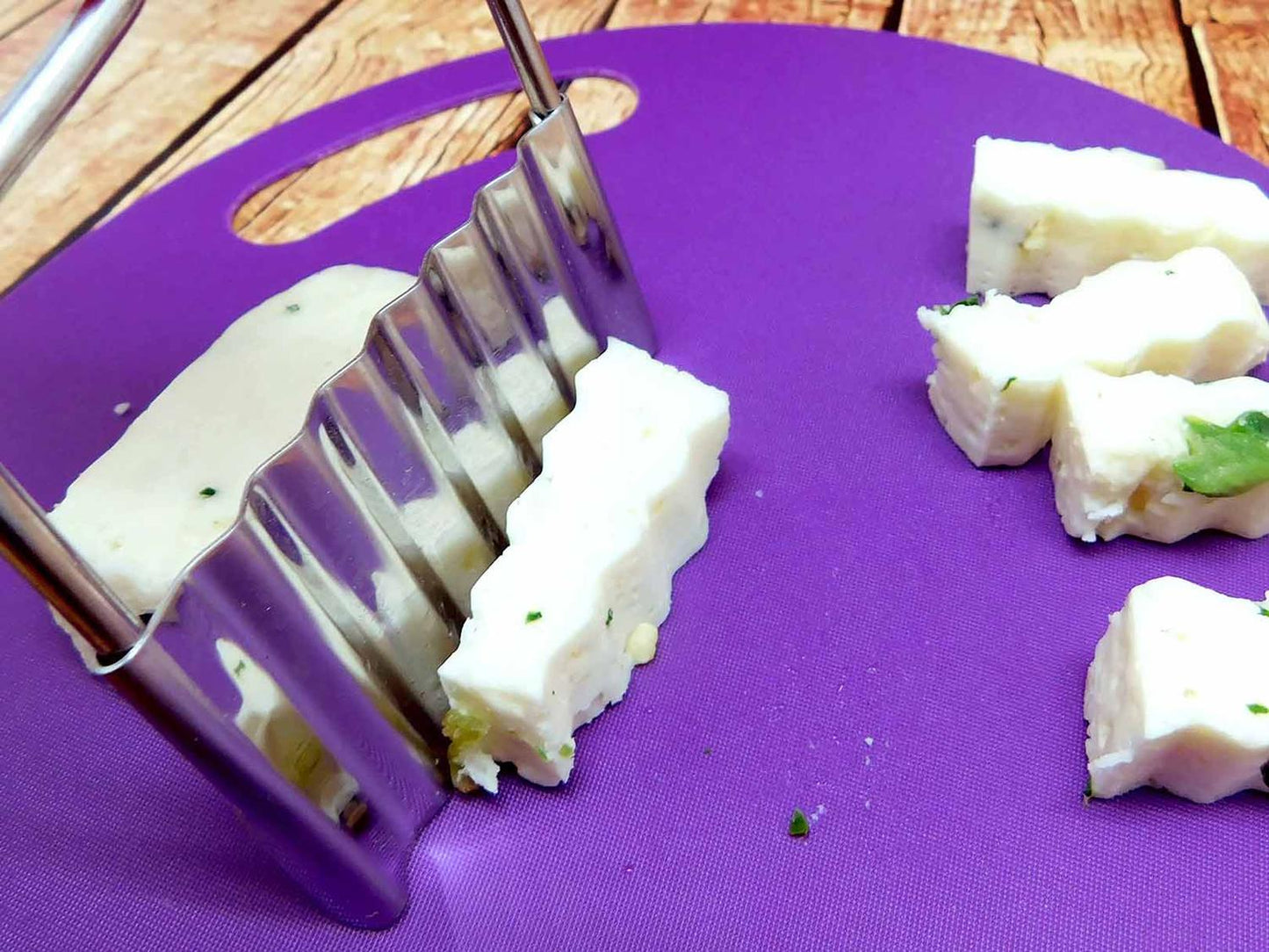 Utencilios de cocina de Acero Inoxidable-Cortador ondulado