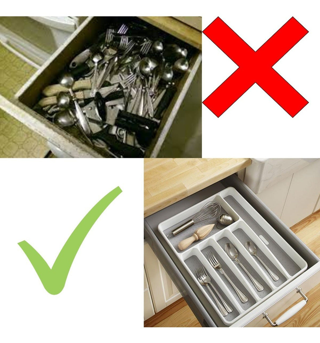 Organizador Jumbo Para Cubiertos