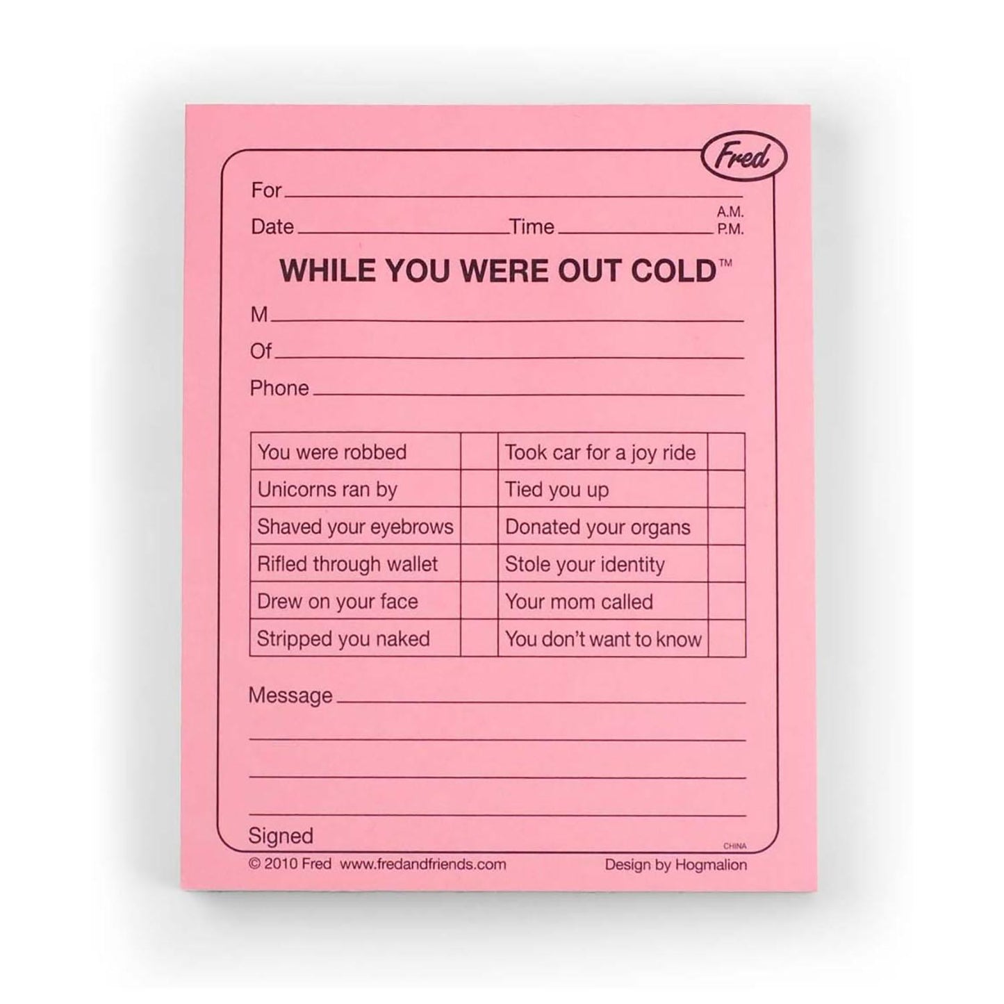 Block de Notas Outcold con 100 Hojas 2x13x11cm