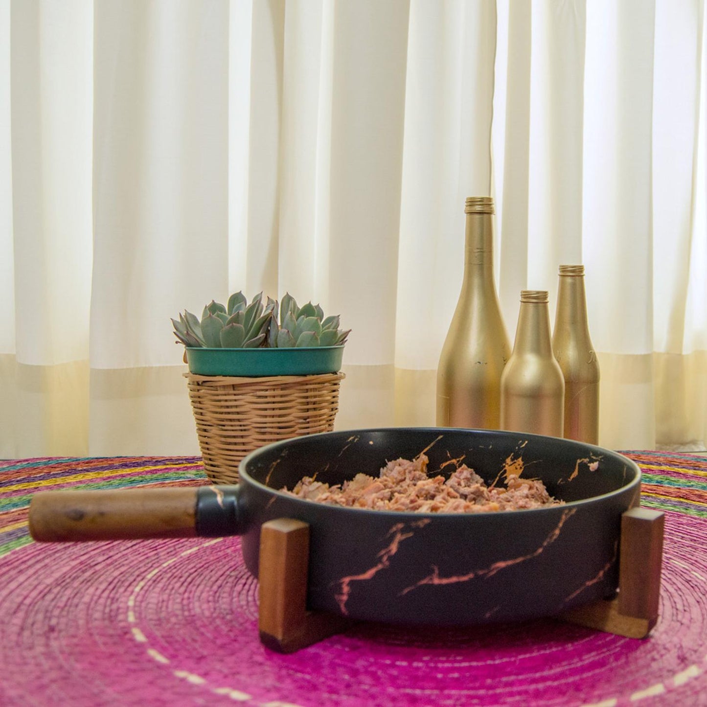 Contenedor Redondo con Mango y Base