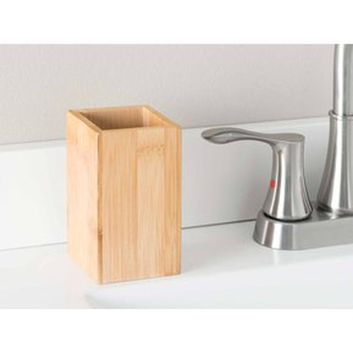 Vaso cuadrado de bambú 300 ml