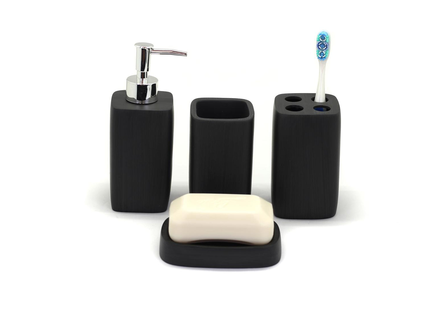 Set de accesorios de baño 4 piezas