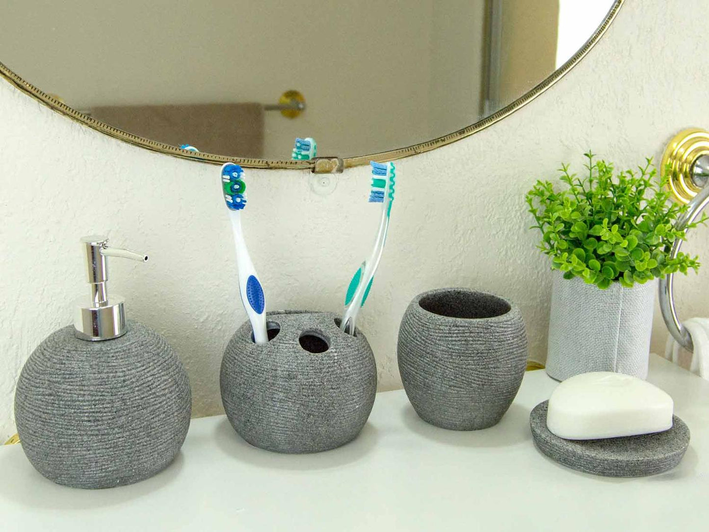 Set de accesorios de baño 4 piezas