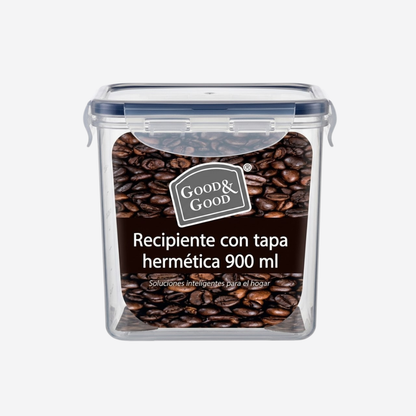 Recipiente Hermético de 900 ml con Broches | Good & Good
