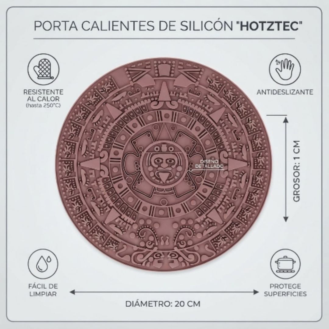 Porta calientes de silicón "Hotztec"
