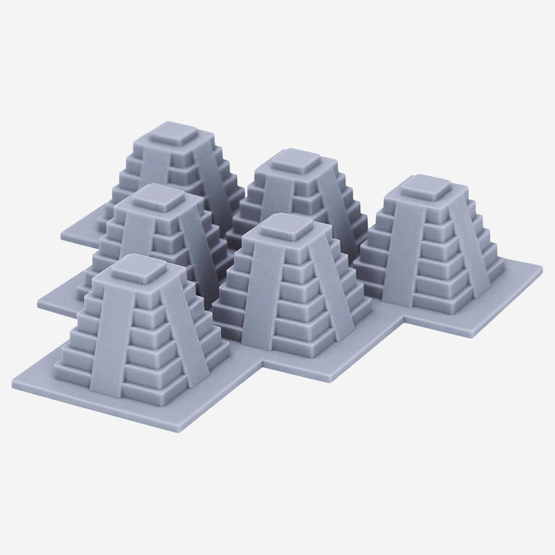 Molde de Silicona para Hielos Forma de Pirámide Maya | Hielera Flexible Temática