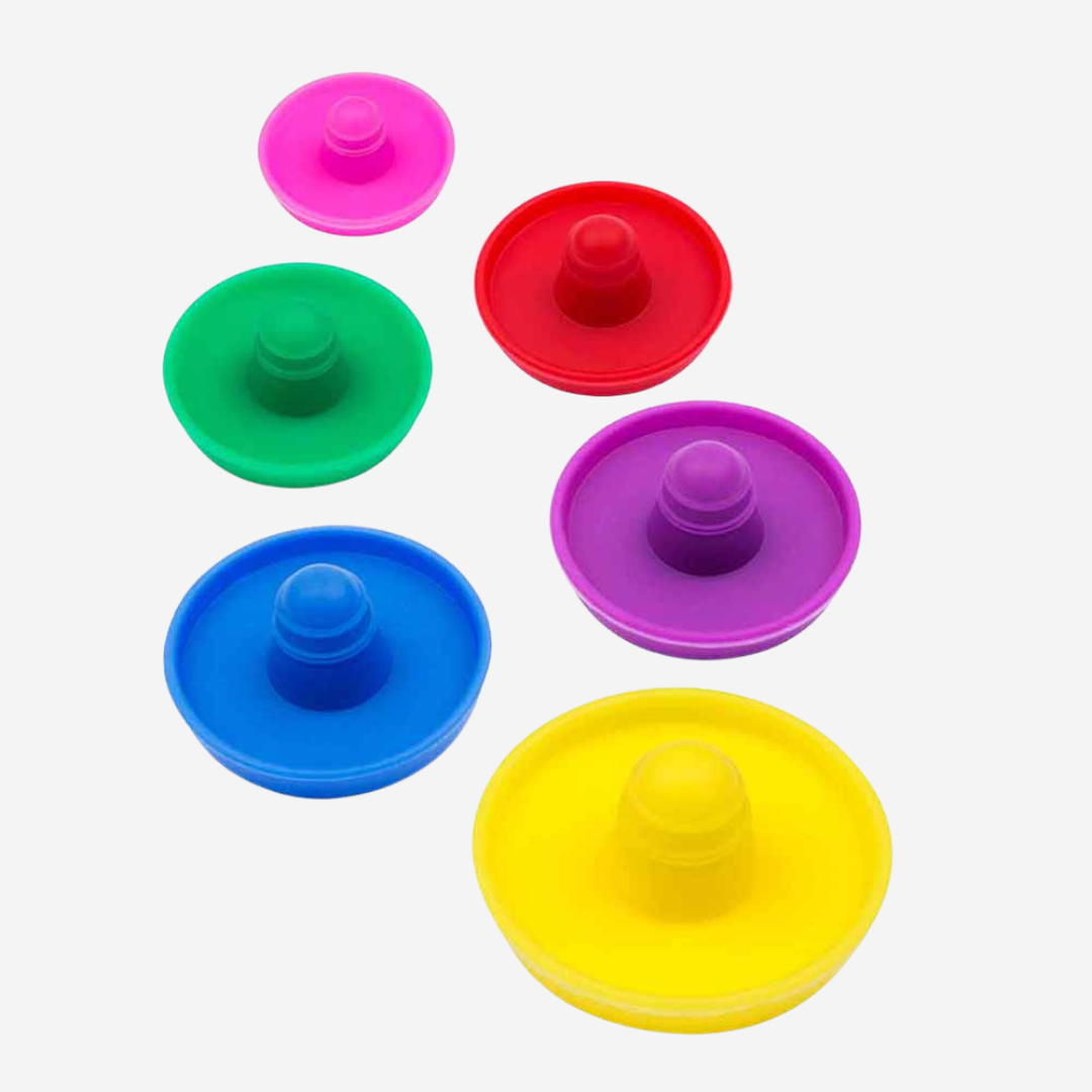 Set de 6 identificadores para bebidas "Party sombreros"