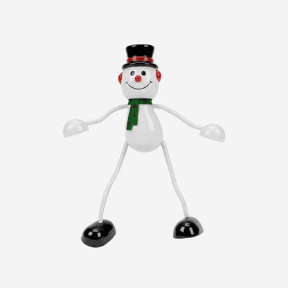 Imán Muñeco de Nieve Decorativo Flexible con Sombrero y Bufanda | Adorno Navideño