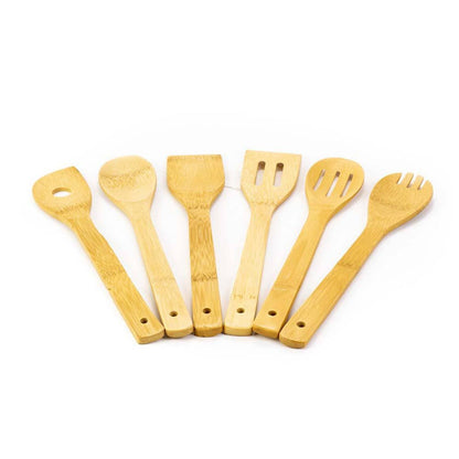 Set de 6 Utensilios de Bambú