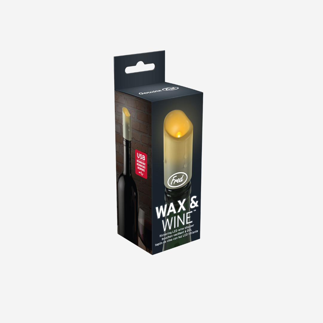 Tapón para Botella de Vino Wax & Wine 16x6x5cm