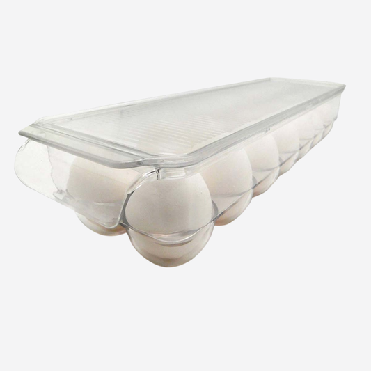 Organizador con tapa para 14 huevos