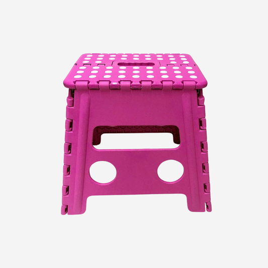 Banco Plegable Rosa con antiderrapante