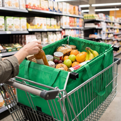 Set de 4 Bolsas para Supermercado Reutilizables Organizadoras