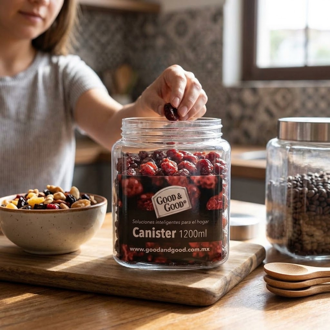 Canister Frasco Organizador de Cocina 1200 ml Good & Good