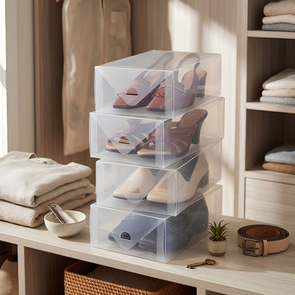 Set 4 cajas organizadoras para zapatos de dama