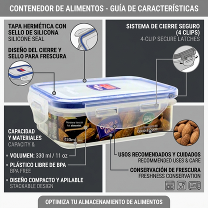 Contenedor Hermético para Alimentos 330 ml | 11 oz – Good & Good